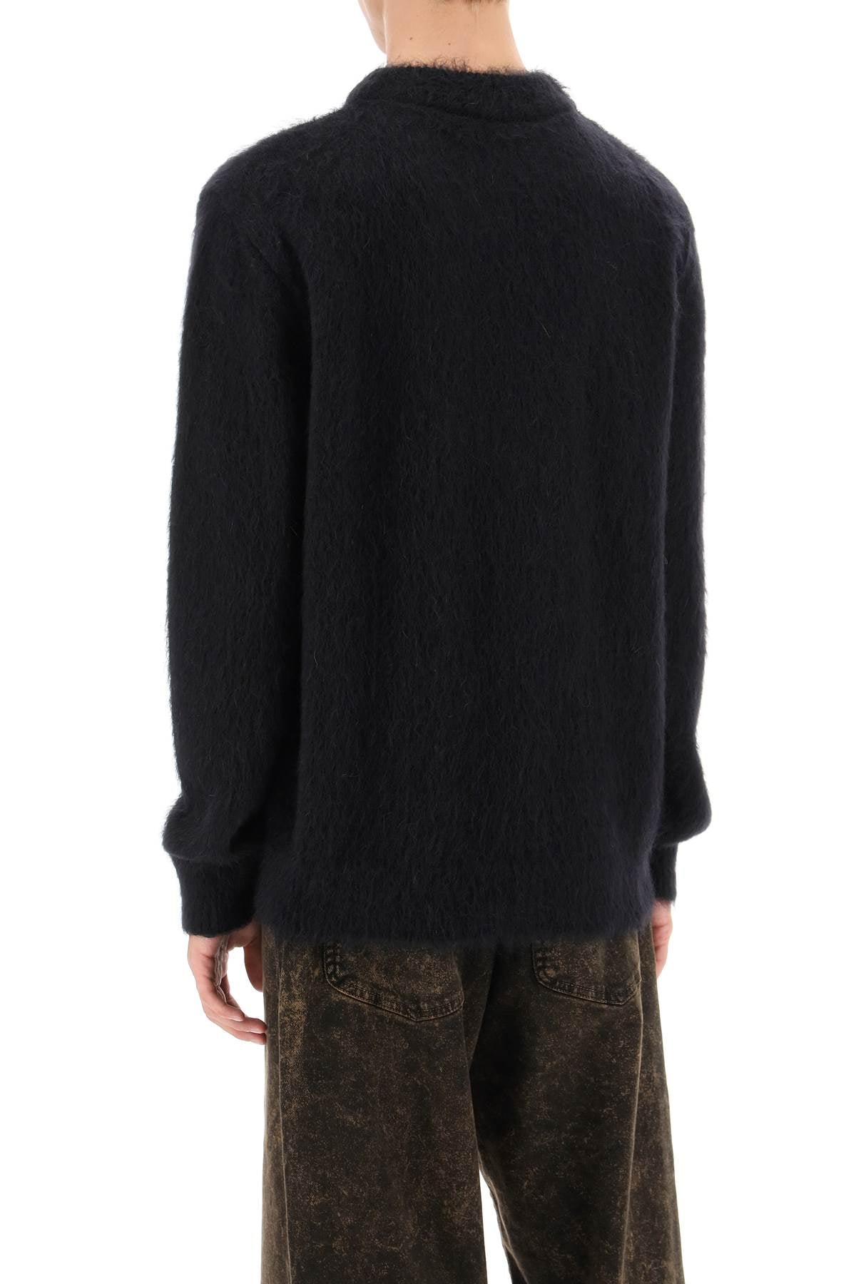 Balmain retro pullover in brushed mohair