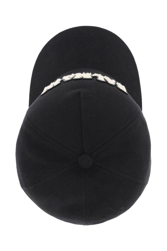 Balmain terry logo baseball cap