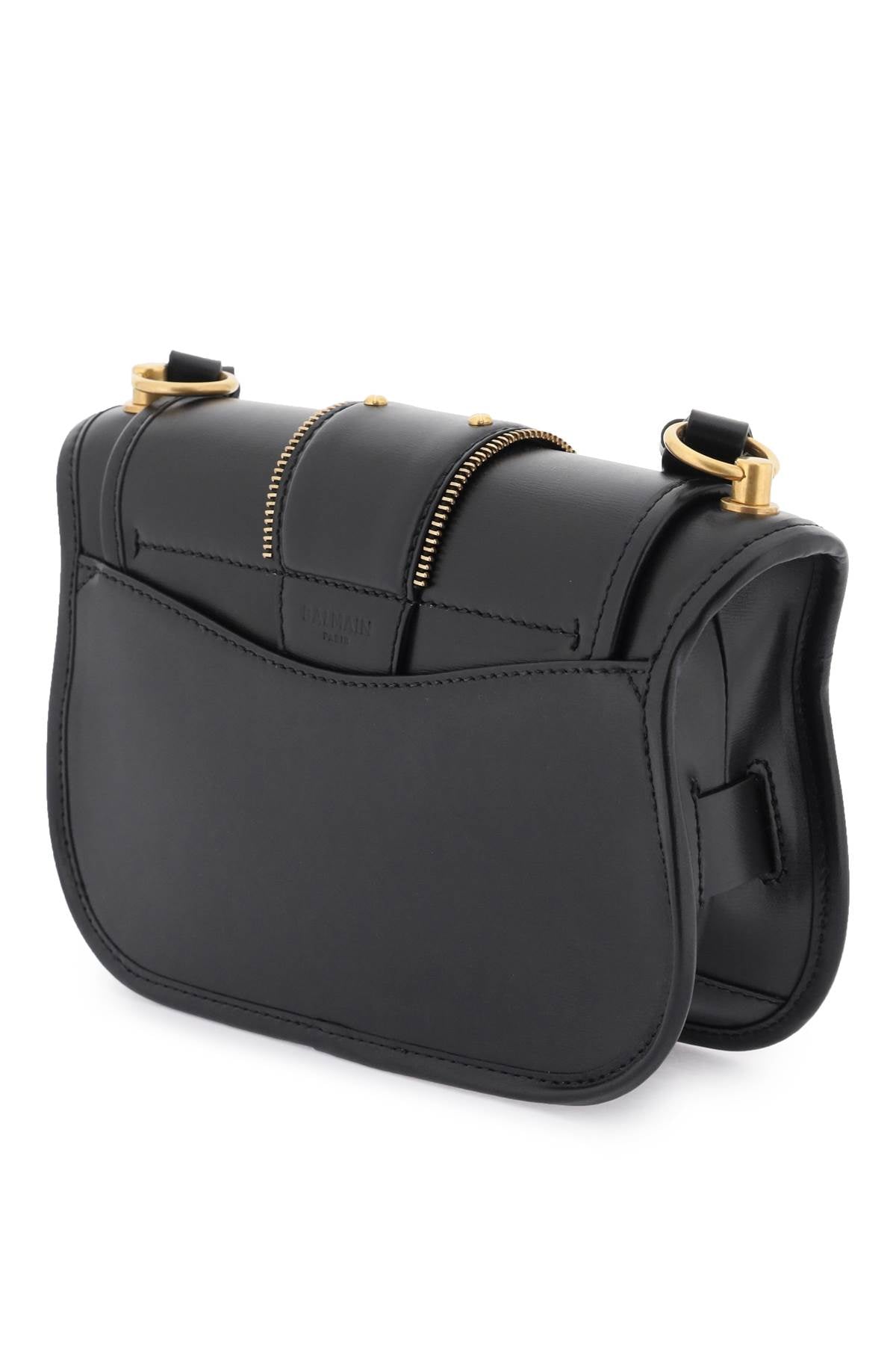 Balmain leather 'blaze' bag with monogram buckle