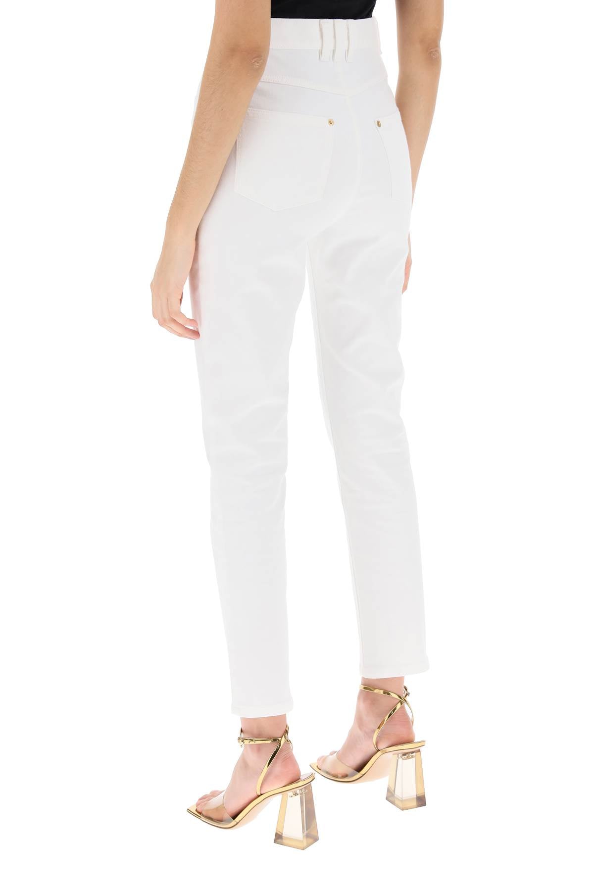 Balmain high-waisted slim jeans