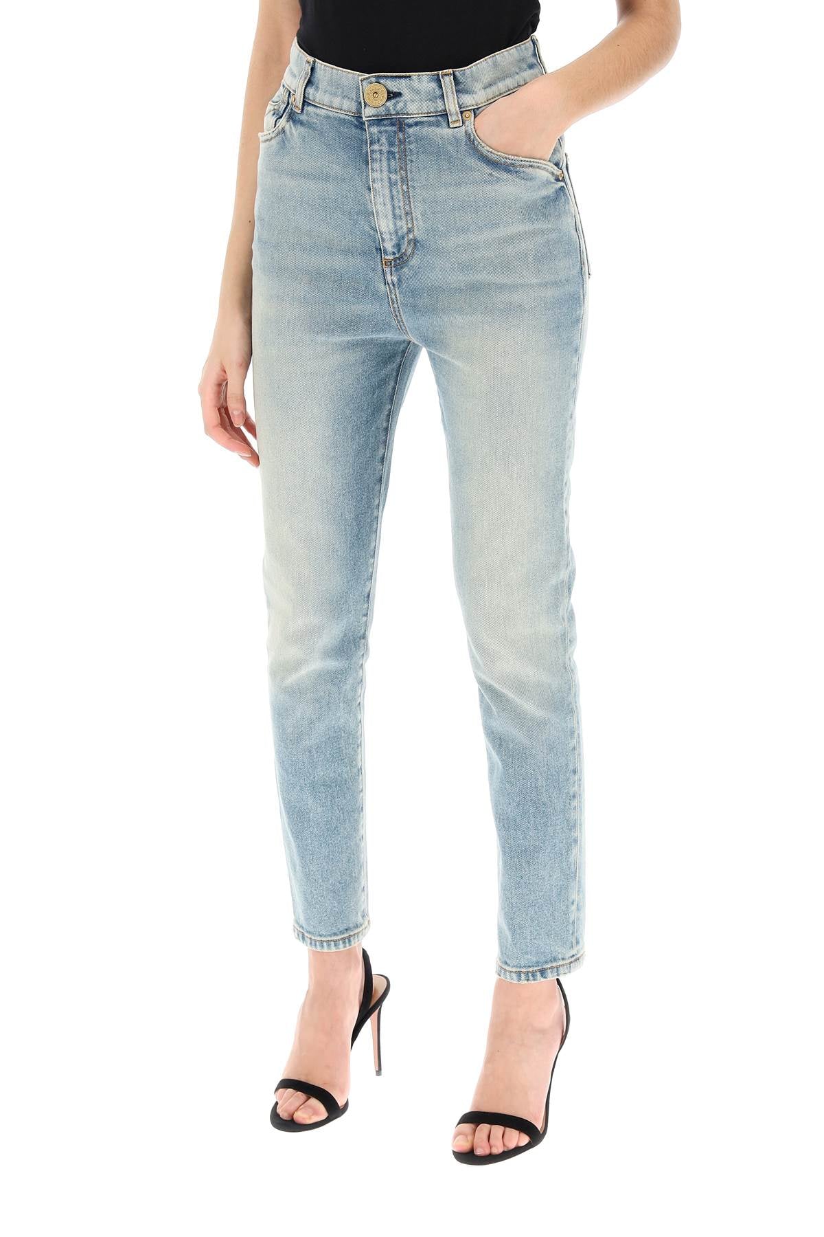 Balmain high-waisted slim jeans