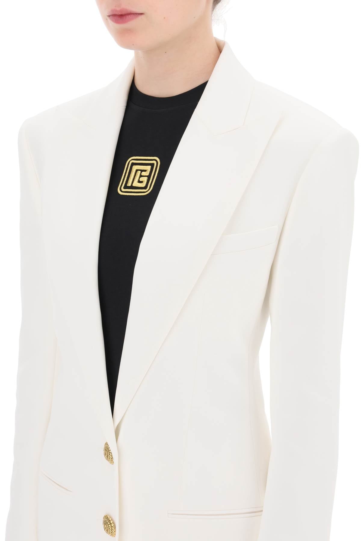 Balmain fitted single-breasted blazer