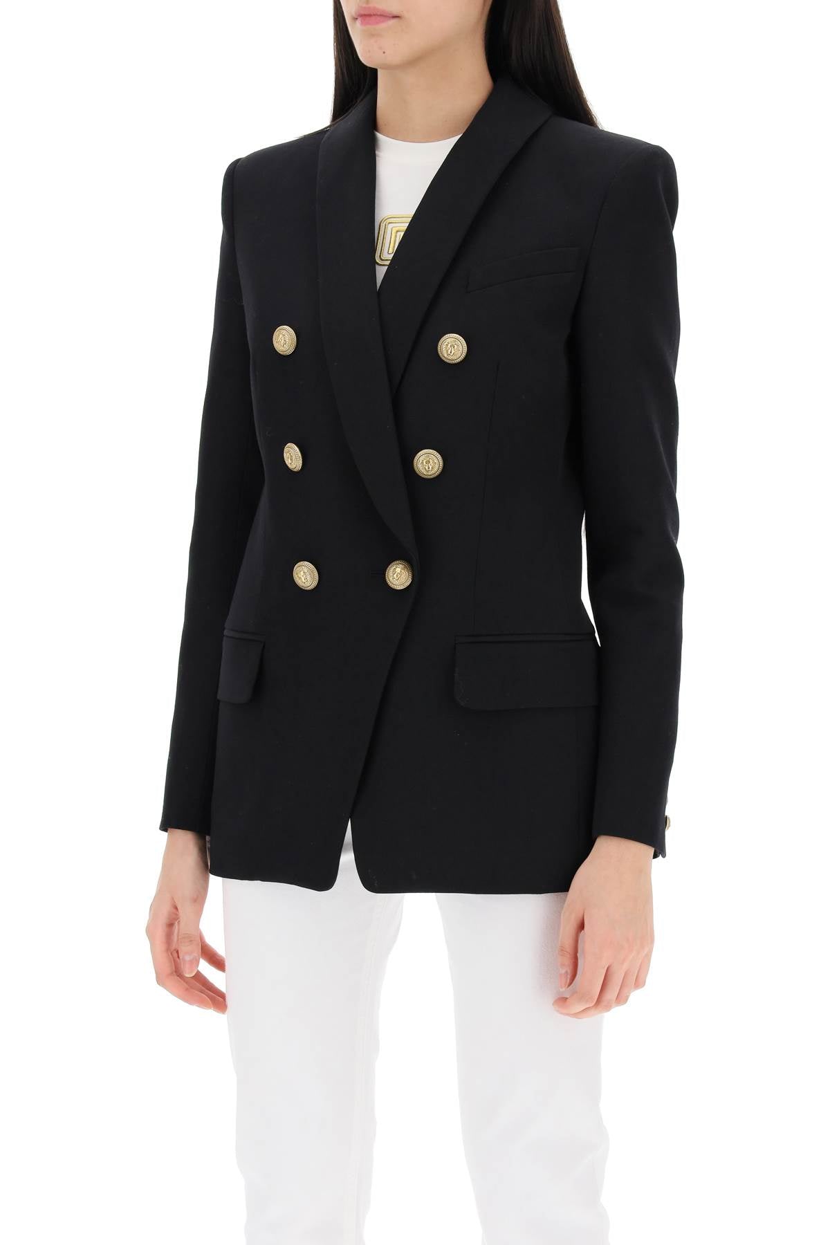 Balmain double-breasted jacket with shaped cut