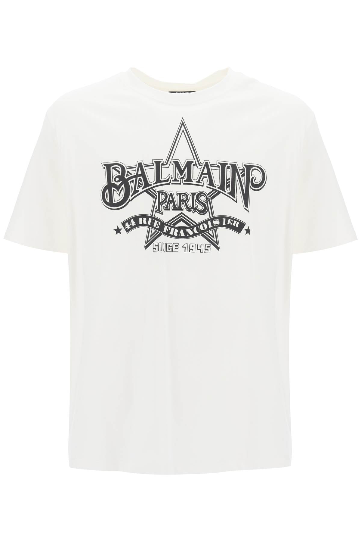 Balmain crew-neck t-shirt with logo print