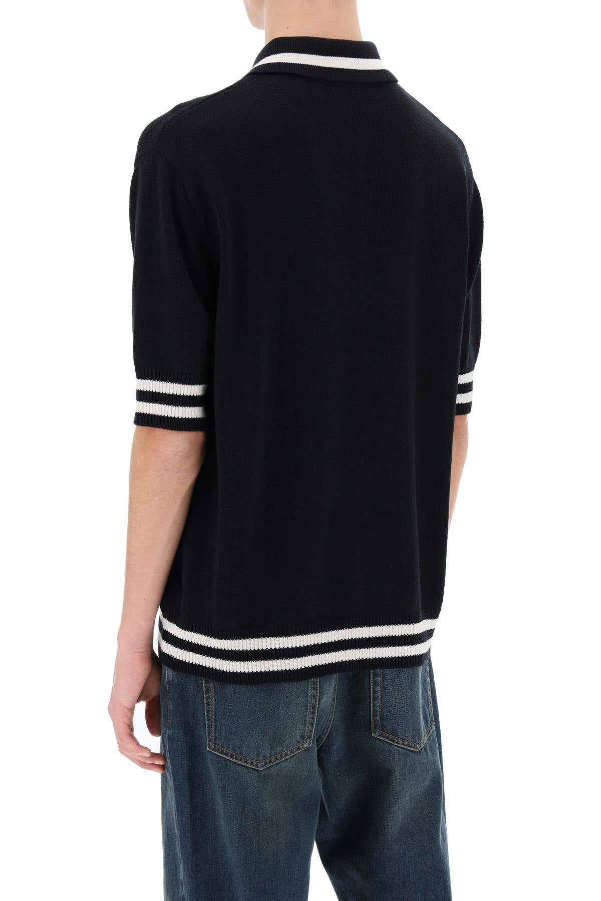 Balmain knitted polo shirt