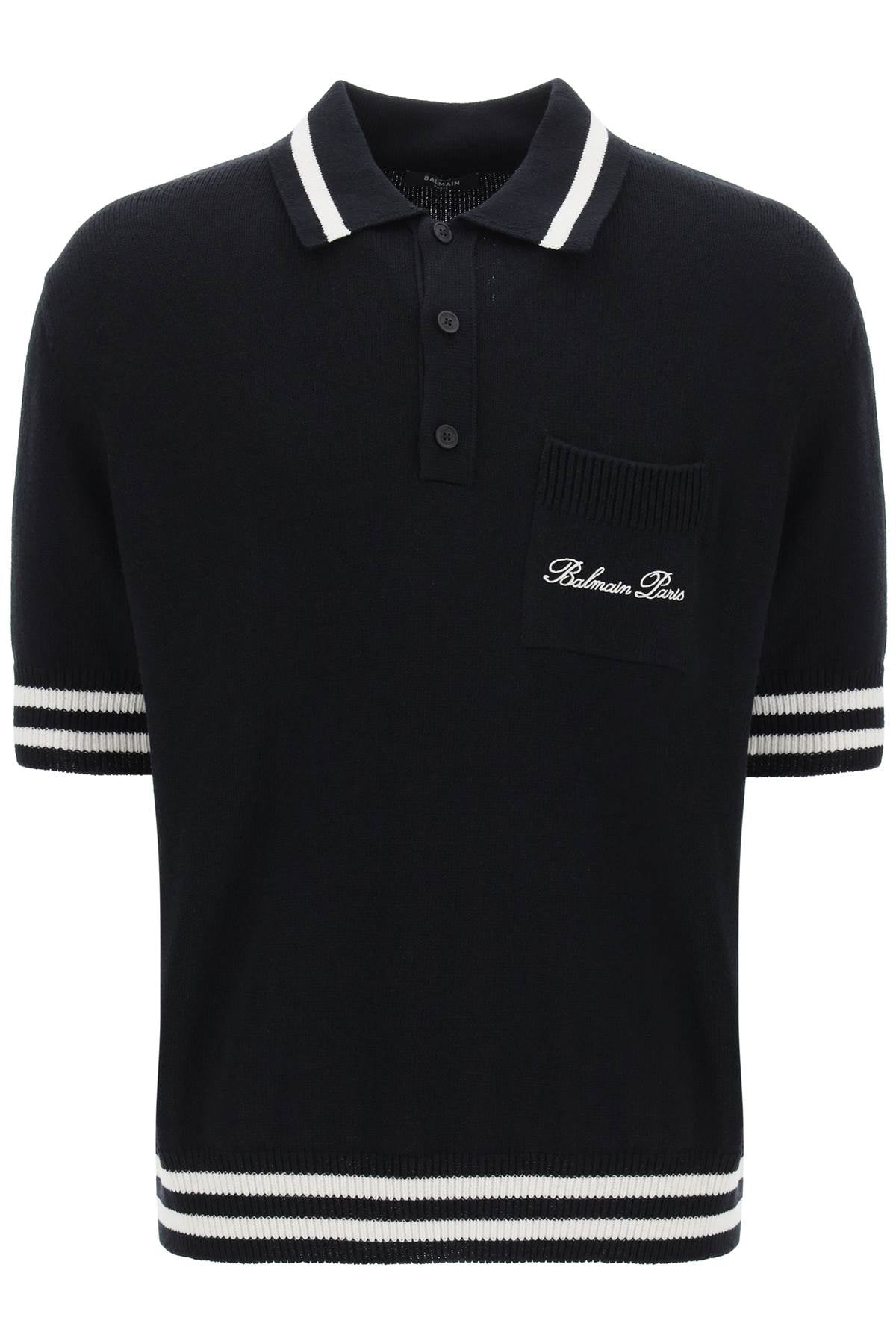 Balmain knitted polo shirt