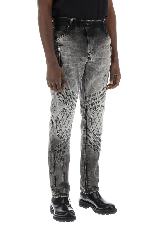 Balmain motor slim fit jeans