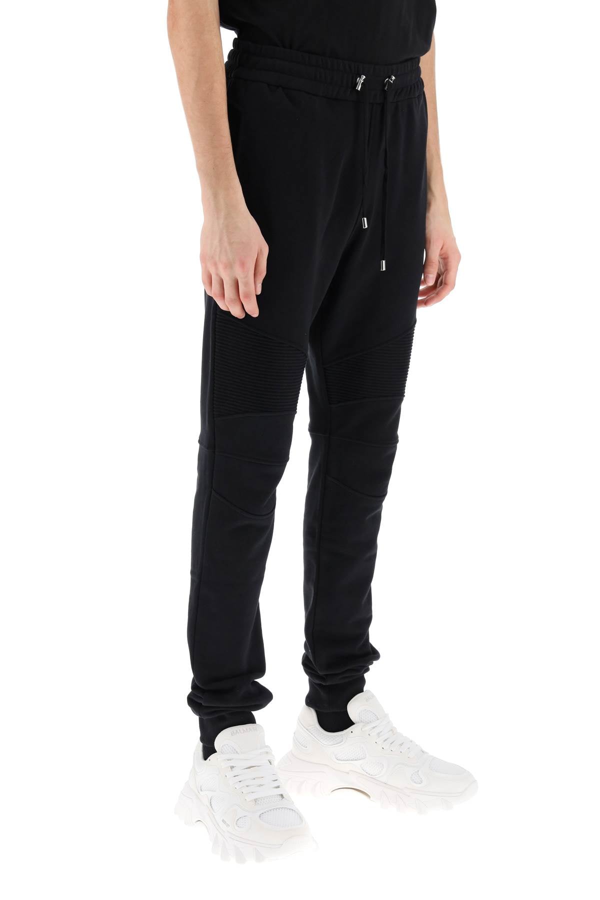 Balmain joggers with topstitched inserts