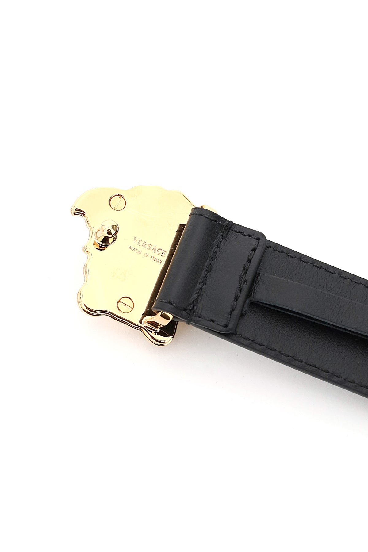 Versace 'la medusa' leather belt