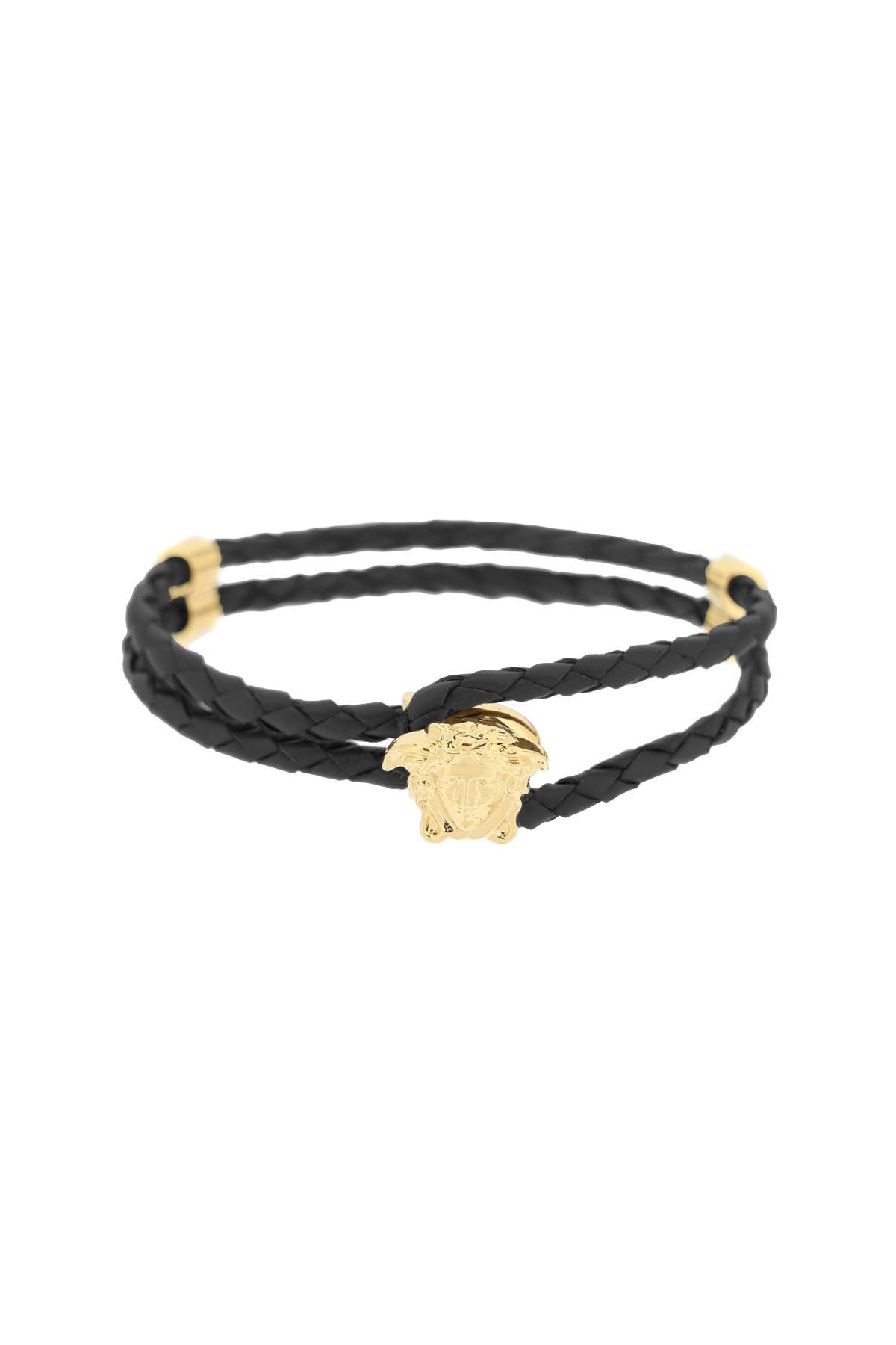 Versace medusa leather bracelet