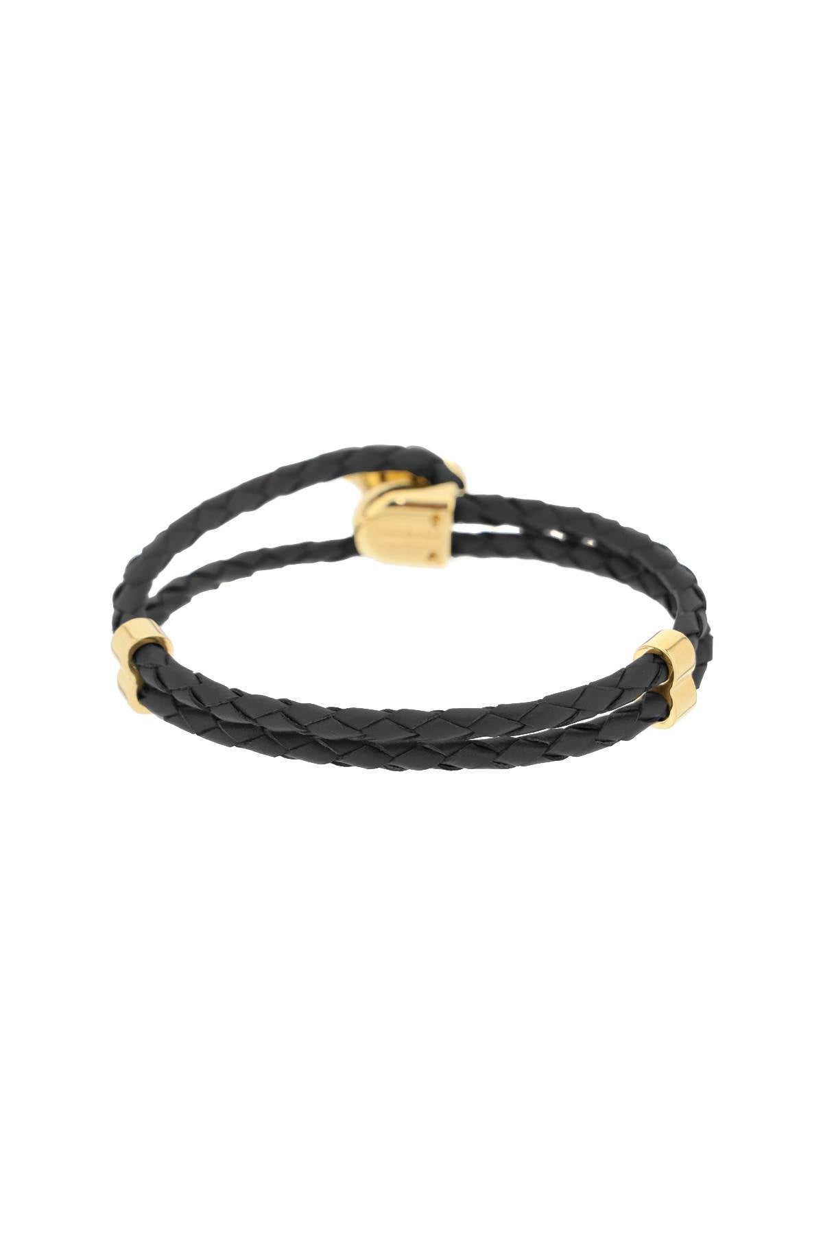 Versace medusa leather bracelet