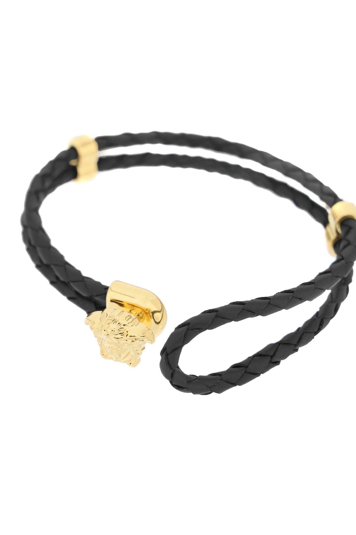 Versace medusa leather bracelet