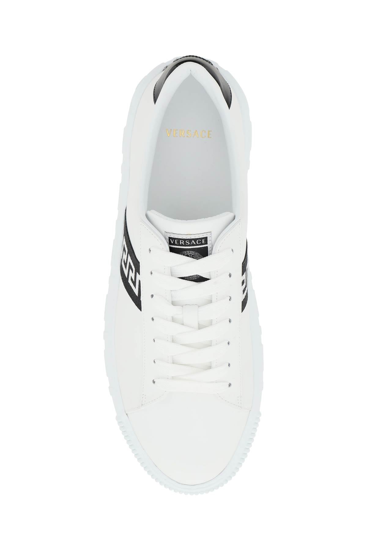 Versace leather greca sneakers