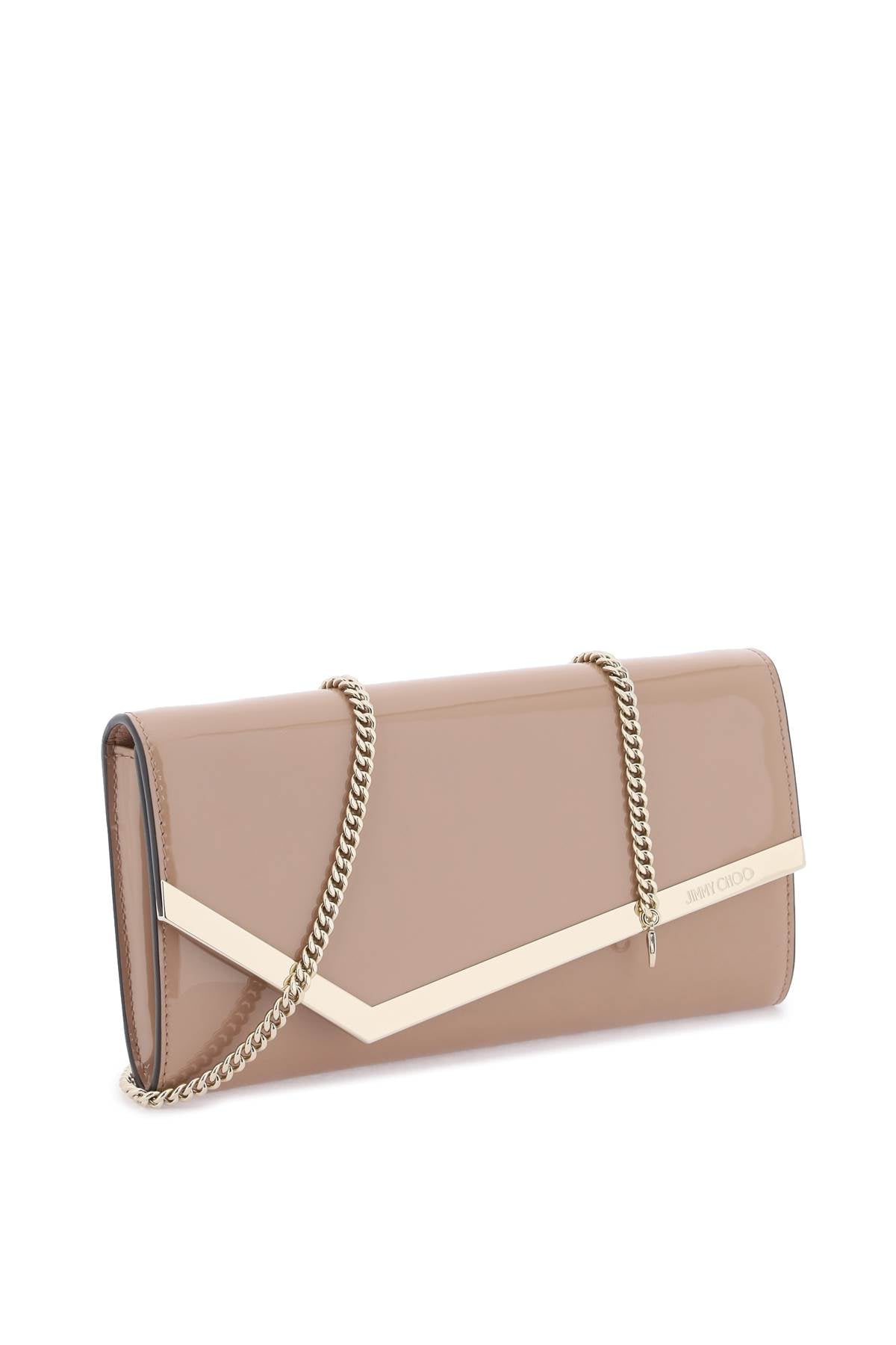 Jimmy choo patent leather emmie clutch