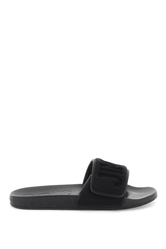 Jimmy choo slides with logo