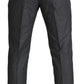 Dolce & Gabbana Elegant Gray Slim Fit Dress Trousers