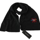 Dolce & Gabbana Elegant Virgin Wool Men's Scarf with Embroidery