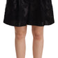 Dolce & Gabbana Elegant Black Floral Brocade Silk Shorts