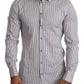 Dolce & Gabbana Elegant Slim Fit Striped Cotton Shirt