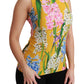 Dolce & Gabbana Sunshine Floral Crewneck Sleeveless Blouse