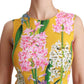 Dolce & Gabbana Sunshine Floral Crewneck Sleeveless Blouse