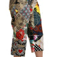 Dolce & Gabbana Elegant High Waist Cropped Silk Blend Trousers
