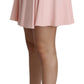 Dolce & Gabbana Elegant Pink Flare A-line Mini Skirt