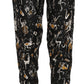 Dolce & Gabbana Elegant High Waist Tapered Silk Pants