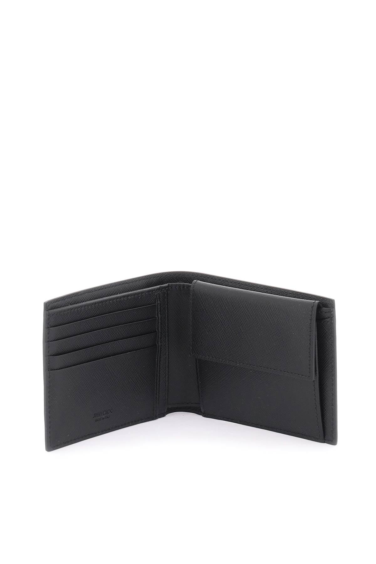 Jimmy choo leather bifold wallet