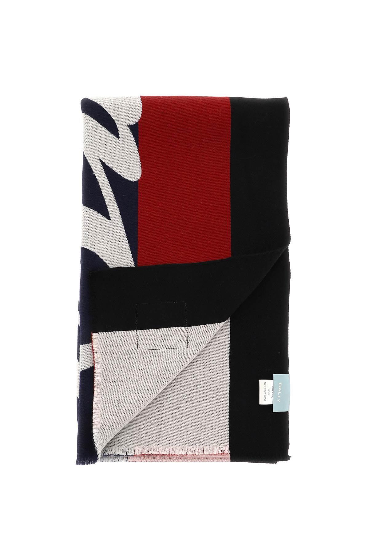 Bally jacquard wool scarf