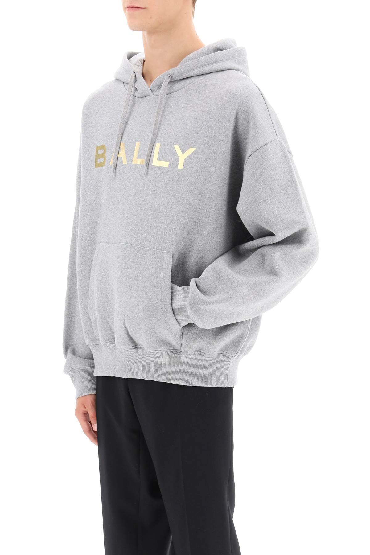 Bally metallic logo hoodie