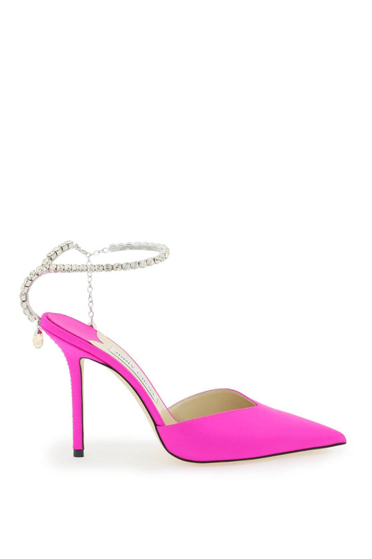 Jimmy choo saeda 100 satin pumps