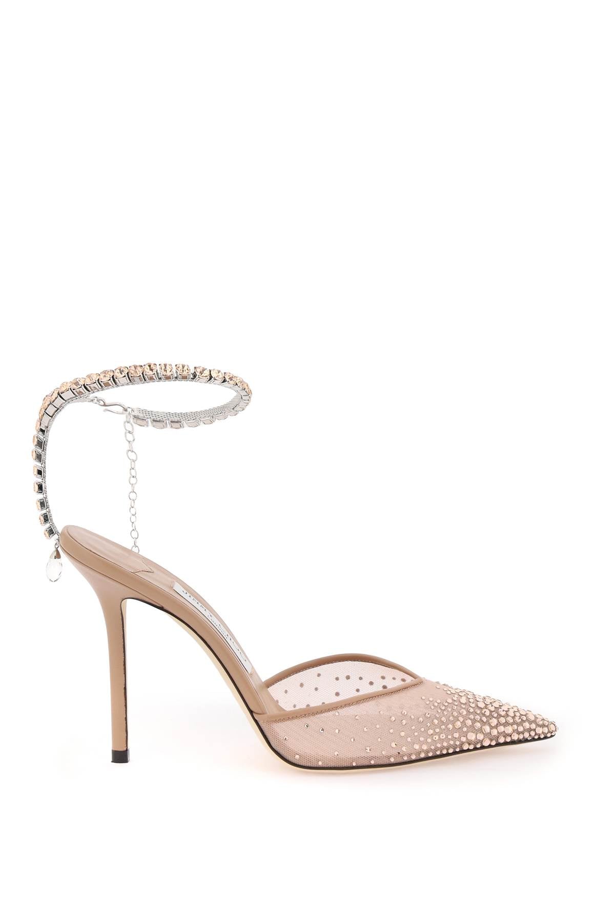 Jimmy choo saeda 100 pumps with crystals