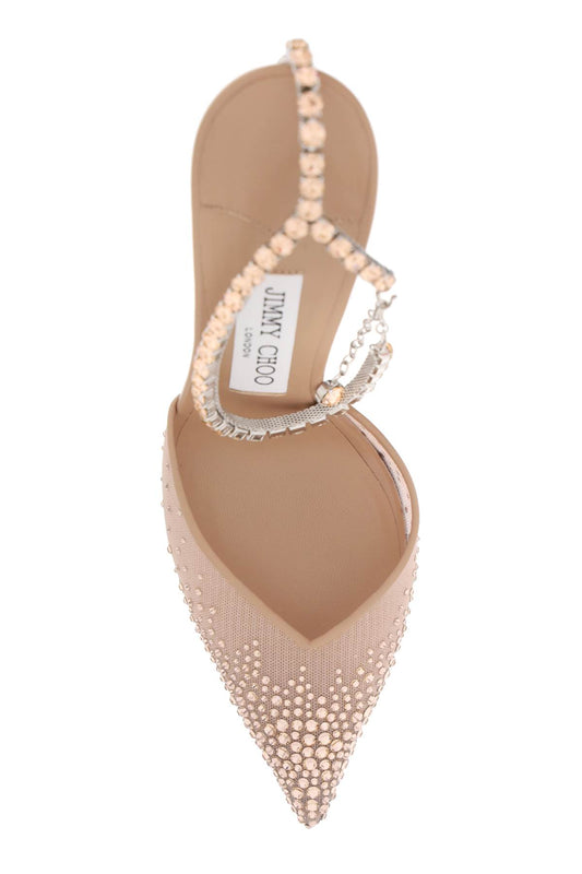 Jimmy choo saeda 100 pumps with crystals