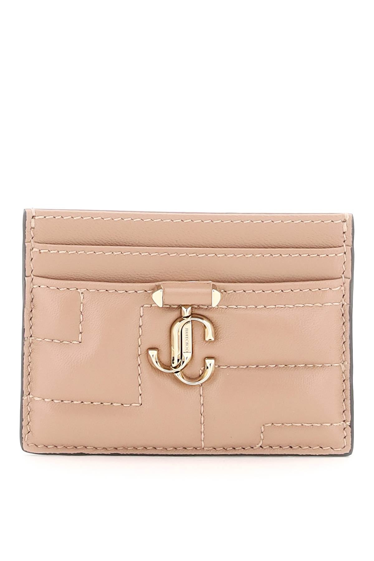 Jimmy choo quilted nappa leather card holder