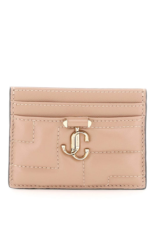 Jimmy choo quilted nappa leather card holder