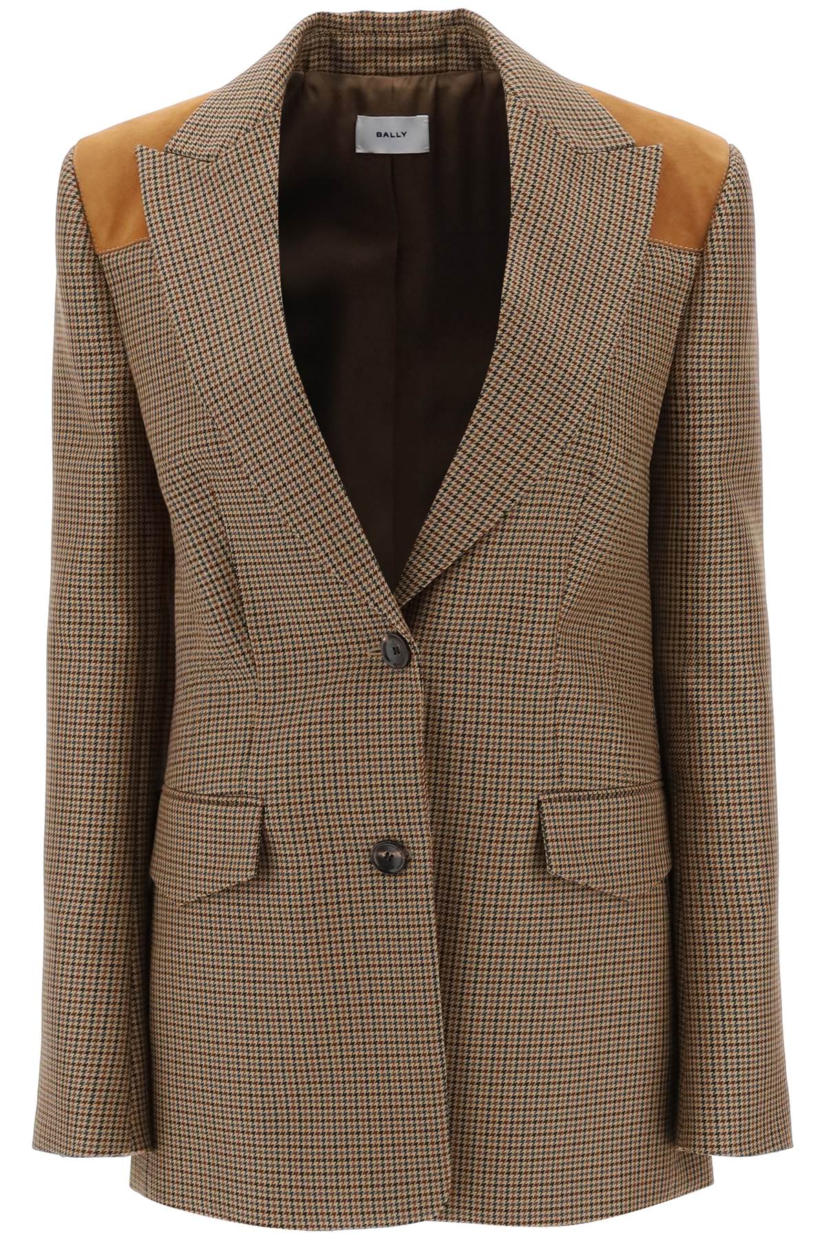 Bally houndstooth single-breasted blazer