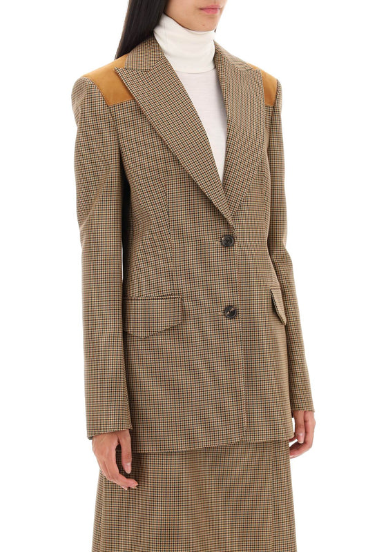 Bally houndstooth single-breasted blazer