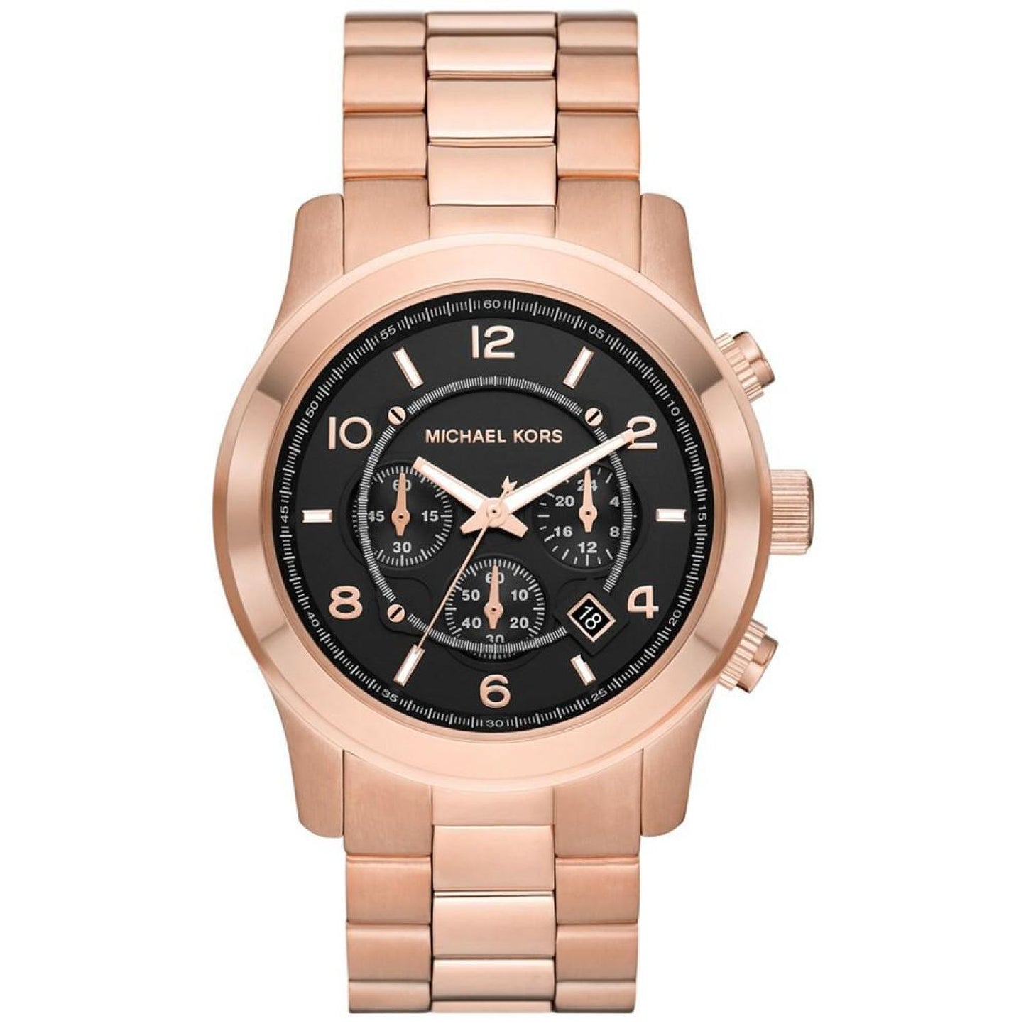 Men's Runway Quartz Chronograph Rose Gold-Tone Stainless Steel Watch 45mm