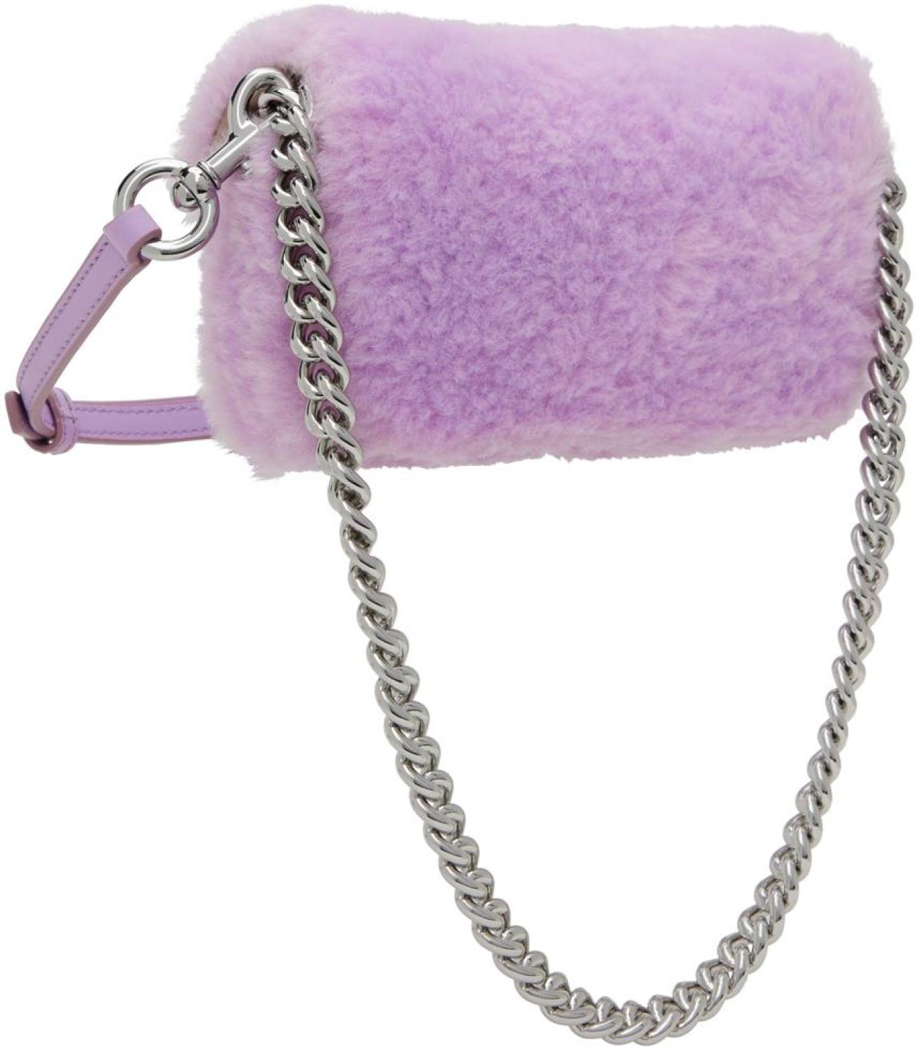 Purple 'The Mini Faux-Fur' Bag