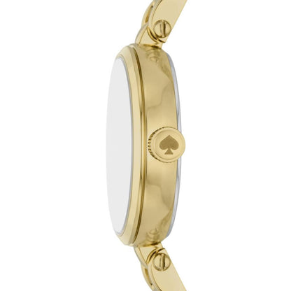 kate spade new york women's holland three-hand, gold-tone stainless steel watch