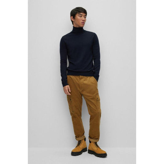 Slim-fit rollneck sweater in virgin wool