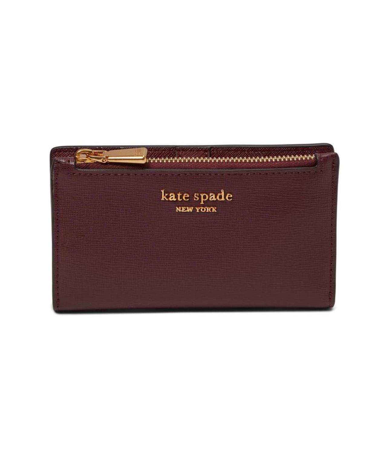 Morgan Saffiano Leather Small Slim Bifold Wallet