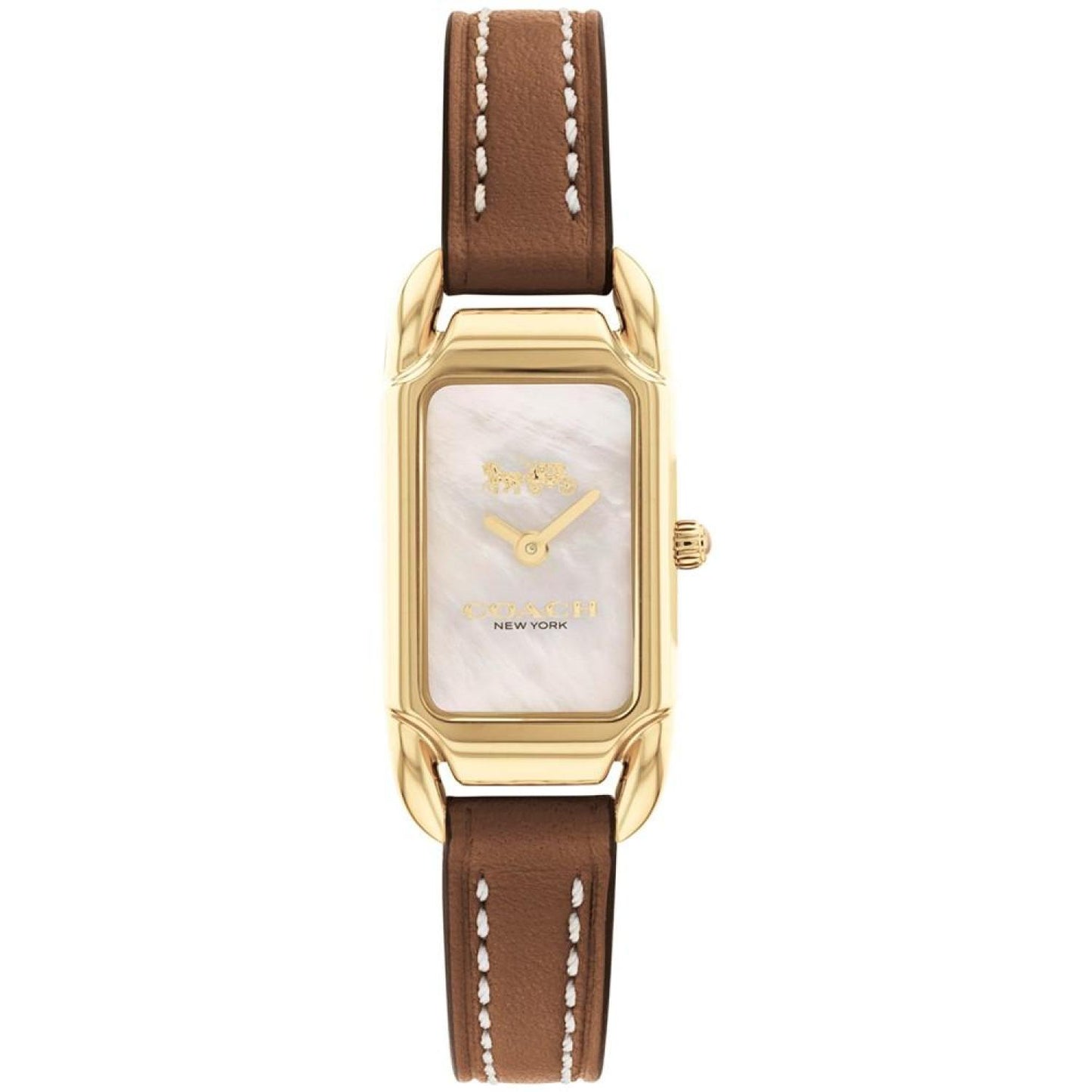 Women's Cadie Saddle Leather Strap Watch 17.5mmX28.5mm