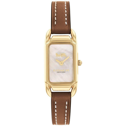 Women's Cadie Saddle Leather Strap Watch 17.5mmX28.5mm