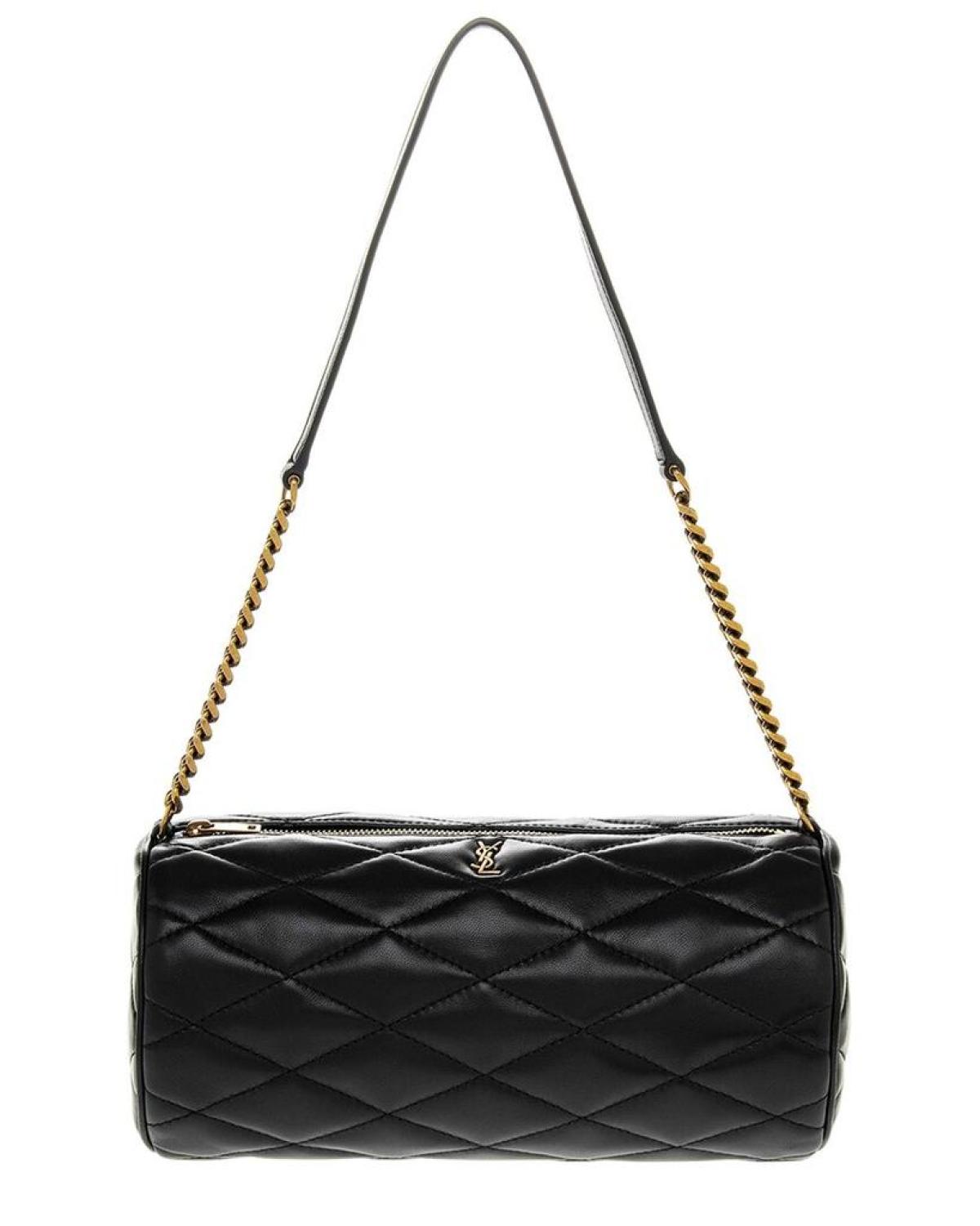 Saint Laurent Sade Small Leather Tube Bag