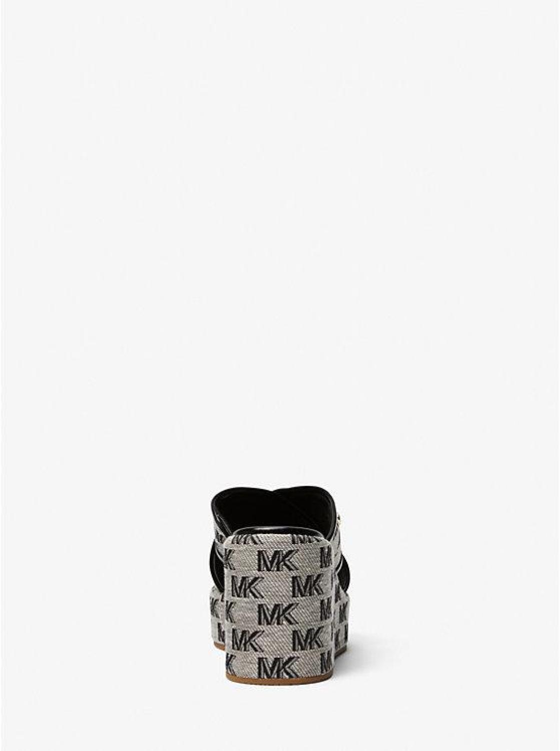 Cary Logo Jacquard Platform Sandal