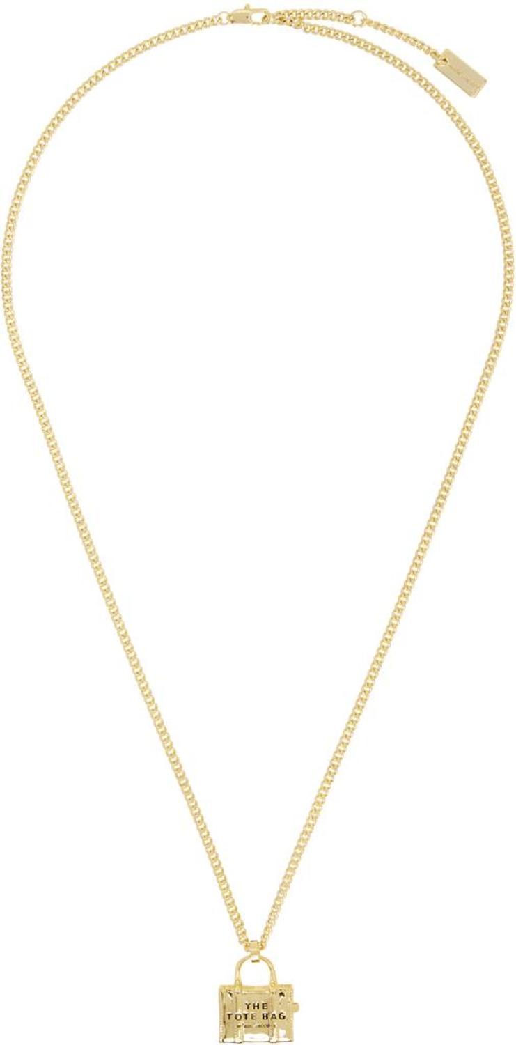 Gold 'The Tote Bag' Necklace