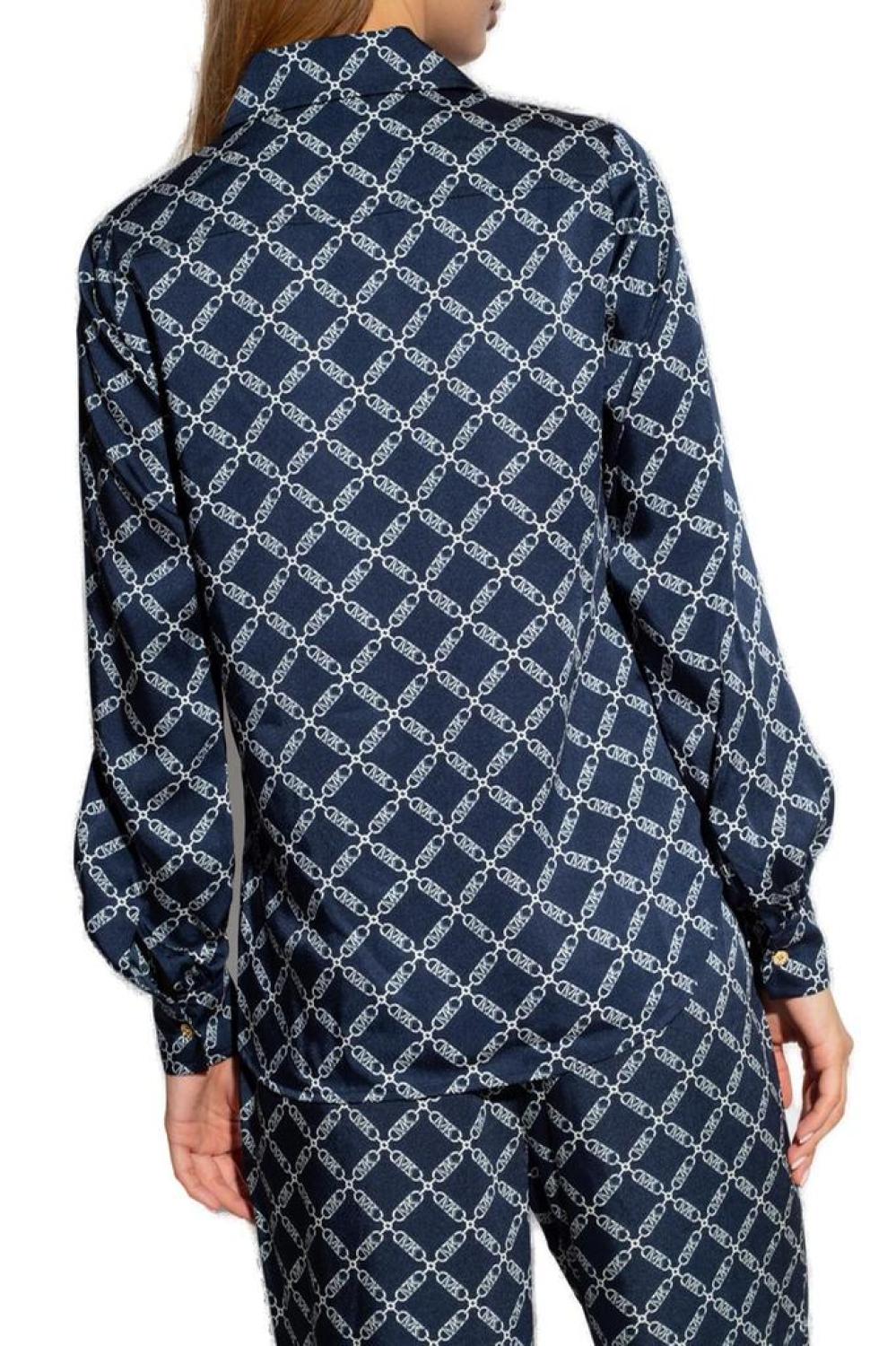 Michael Michael Kors Pattern-Printed Long-Sleeved Shirt