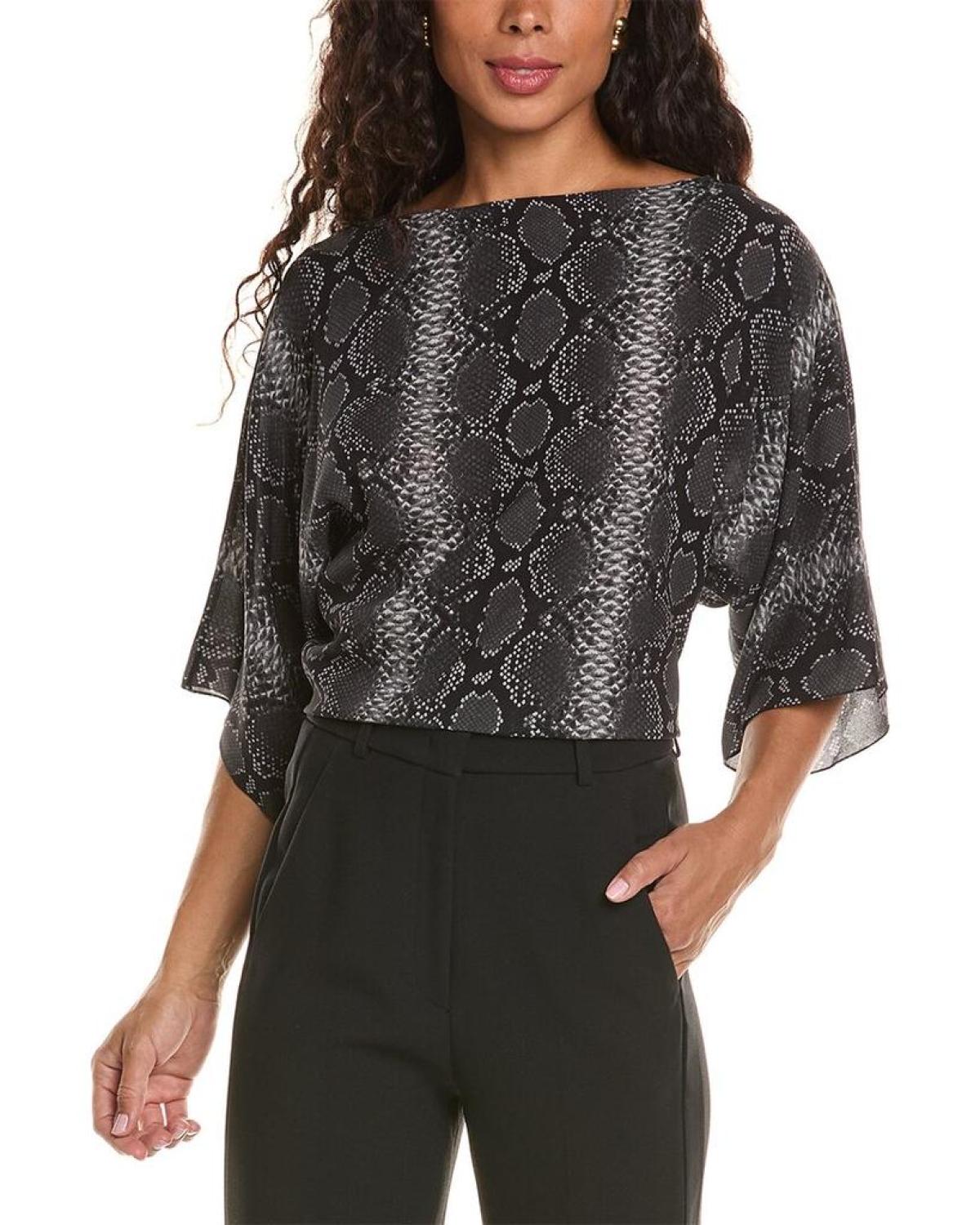 Michael Kors Collection Nikki Silk Top